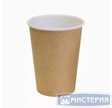 Стакан бумажный 400 мл для холодных и горячих напитков, двухслойный, крафт, картон