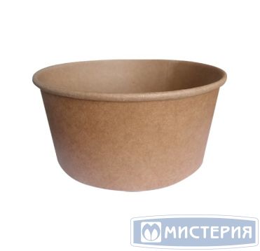 Контейнер 550 мл, d135хh57 мм, без окна, без крышки, крафт, карт., 50 шт/упак 400 шт/кор РОССИЯ 550003