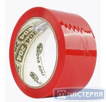 Клейкая лента 48мм х 66м, 43 мкм, красн., 6 рул/упак "Novaroll" 36 рул/кор РОССИЯ 0120-436X