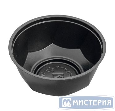 Контейнер 200 мл 1-секц. d110хh45 мм, без крышки, черн., ОПС, 1000 шт/кор "Kado-Prim" 1 000 шт/упак РОССИЯ КД-117 Д чёрн.