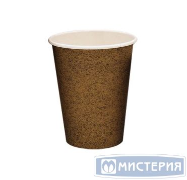 Стакан бумажный 350 мл 1 сл., d90 мм, крафт-бел., карт., 50 шт/упак 1 000 шт/кор РОССИЯ -