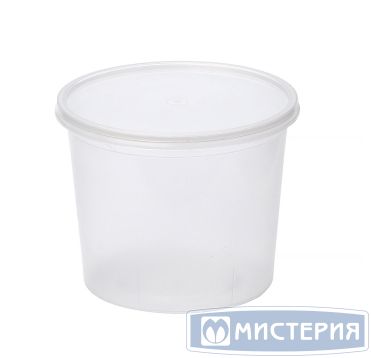 Контейнер для пресервов/мёда 500мл,"ведро" d=112мм, h=79мм, полупрозр., ПП