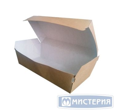 Лоток [короб] для фастфуда 215х75х80 мм, крафт-бел., карт., 50 шт/упак "OSQ" HD Box 400 шт/кор РОССИЯ HD Box