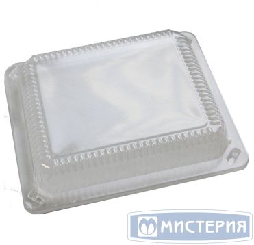 Крышка к контейнеру для суши 184х160х30 мм, прозр., ОПС, 400 шт/кор 400 шт/упак РОССИЯ Л-17 К/Л-18 К