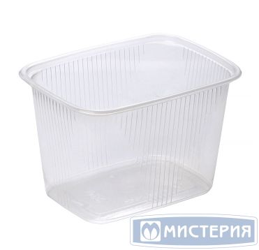 Контейнер 500 мл 1-секц. 108х82х103 мм, серия 108, без крышки, прозр., ПП, 100 шт/упак 1 000 шт/кор РОССИЯ К 108-500