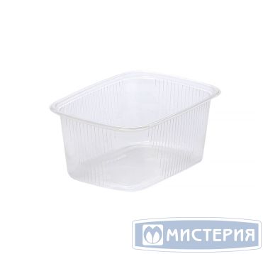 Контейнер 250 мл 1-секц. 108х82х50 мм, серия 108, без крышки, прозр., ПП, 100 шт/упак 1 000 шт/кор РОССИЯ К 108-250